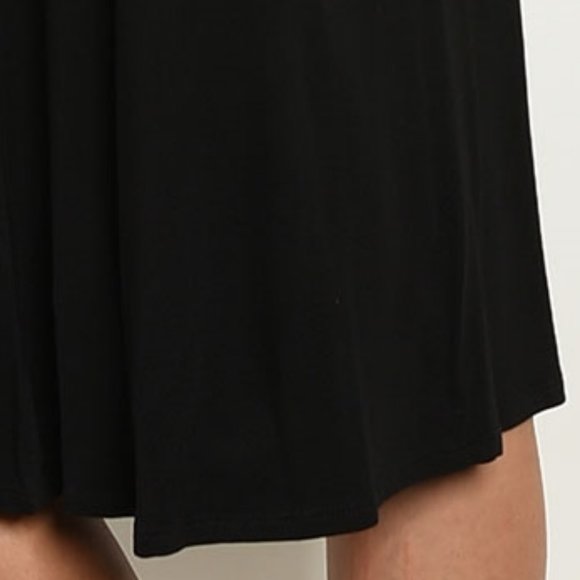 Faux Wrap Split Neck Women's Collared Shift Dress - Picture 4 of 6